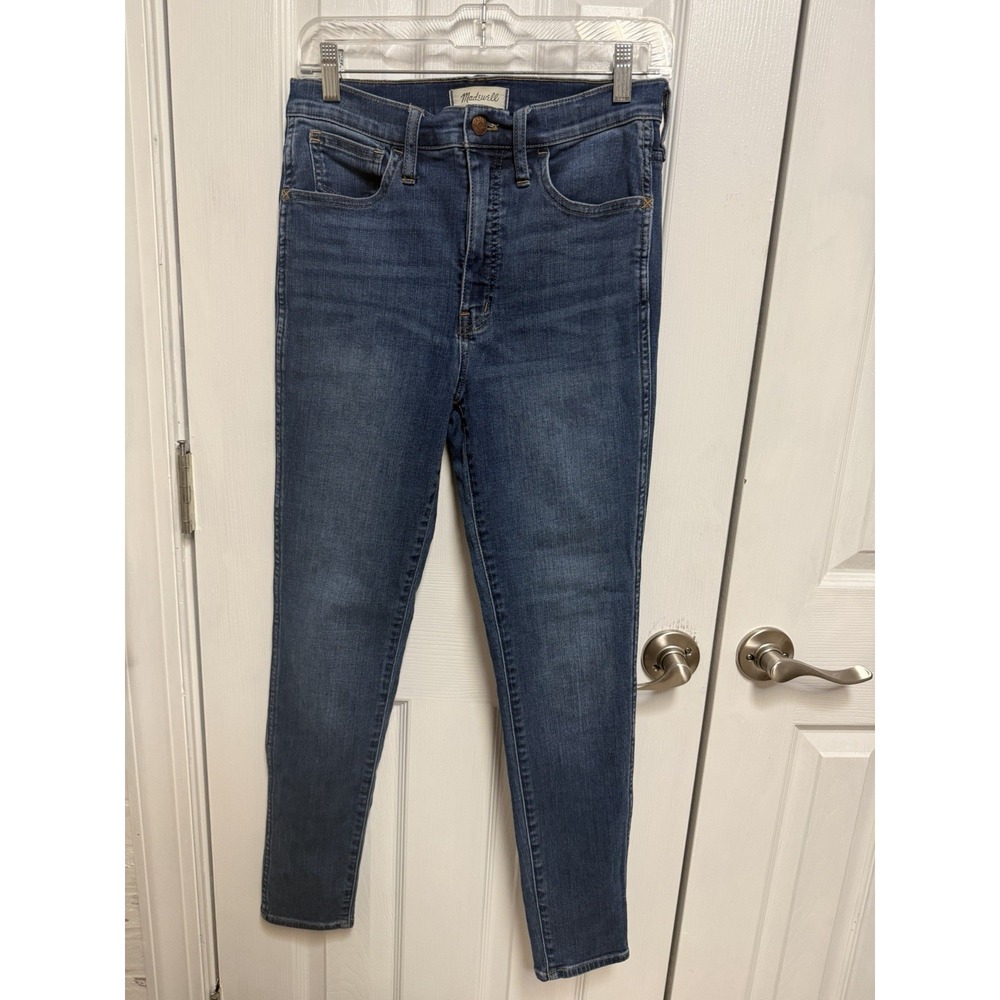 Madewell 10" Roadtripper Jeans Women 28 High Rise Skinny Ankle Stretch Denim